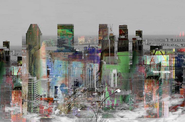 contemporary abstract urban art city
