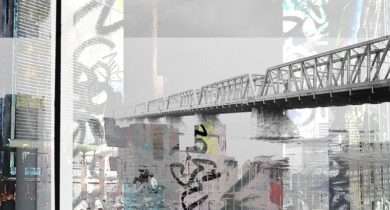 contemporary urban landscape bridge montreal